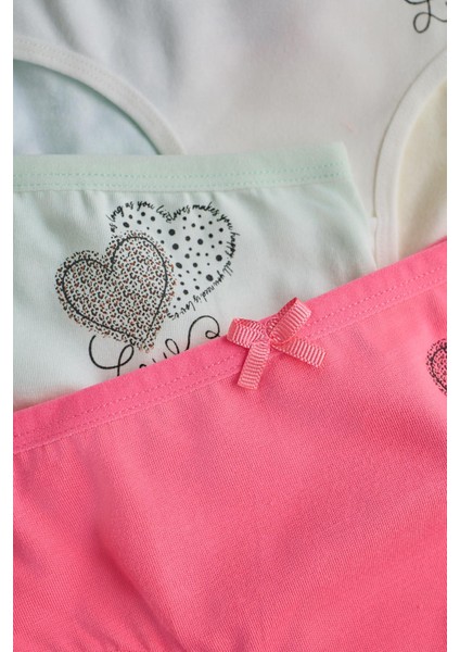 Kız Çocuk 5 Li Paket Renkli Slip Külot-Kalpler Çok Renkli fiyatları