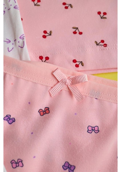 Kız Çocuk 5 Li Paket Kelebek Desenli Boxer Çok Renkli modelleri