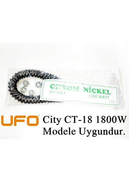 UFO City CT/18 1800W Uyumlu 1800W İnfrared Soba Isıtıcı Rezistans Teli (Yatay)
