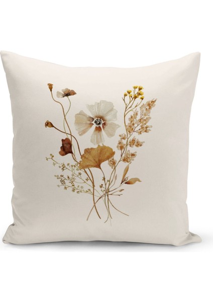 Flower/Vintage Serisi Çift Tarafı Dijital Baskılı 8'Li Kırlent Kılıfı Seti (Cushion Cover Set)