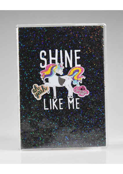 Shıne Siyah Simli Defter