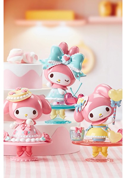 Sanrio Lisanslı My Melody Sürpriz Çay Saati Figürleri Kutu Blind Box