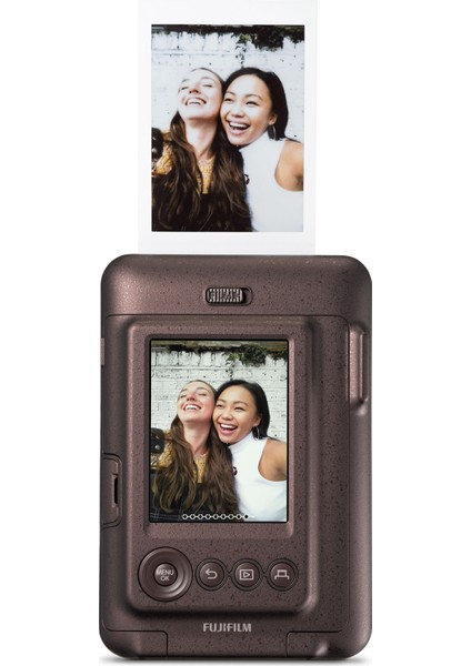 Instax Mini Liplay Hybrid Deep Bronze Fotoğraf Makinesi-20'li Film ve Çerçeve Hediye Seti