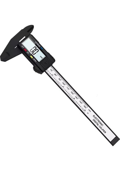 Karbon Fiber Dijital Göstergeli Kumpas 150mm Kalınlık Ölçer