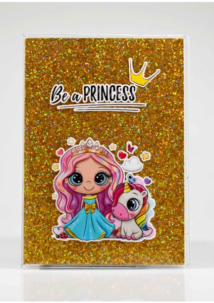 Prıncess Sarı Simli Defter