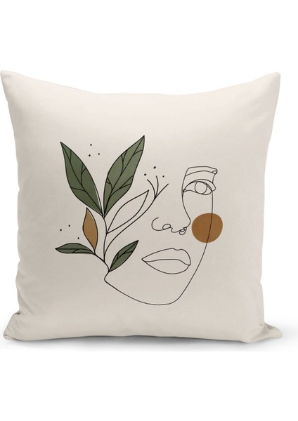 Minimalist Serisi Çift Tarafı Dijital Baskılı 4'Lü Kırlent Kılıfı Seti (Minimalist Cover Set)