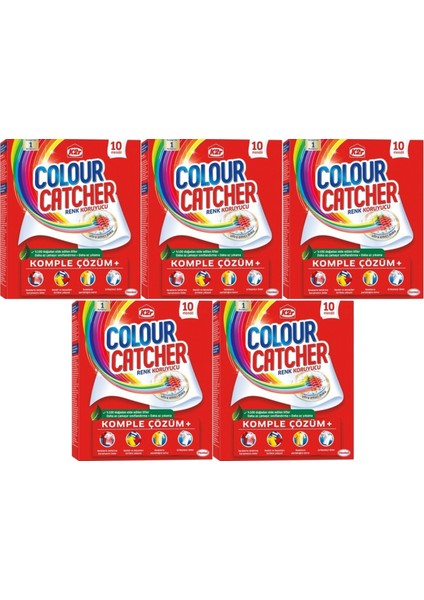 Colour Catcher Renk Koruyucu Mendil 50 'li Set (5pk*10)