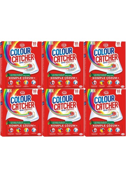 Colour Catcher Renk Koruyucu Mendil 60 Lı Set (6pk*10)