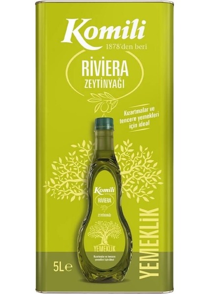 Komi'li Zeytinyağı 10lt Riviera (Teneke) (2pk*5lt)