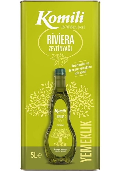 Komi'li Zeytinyağı 20lt Natural Ege Sızması / Riviera (Teneke) (4pk*5lt) modelleri