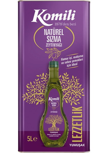 Komi'li Zeytinyağı 10lt Natural Ege Sızması / Riviera (Teneke) (2pk*5lt) fiyatları