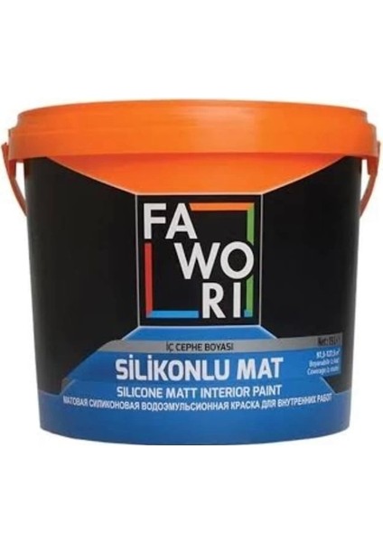 Silikonlu Mat 15 Lt İç Cephe Boyası