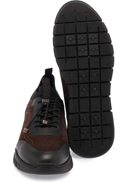 Kahve Hakiki Nubuk Deri Erkek Sneaker - E24S1AY56981-A39 fırsatları