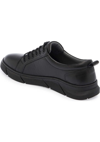 Siyah Hakiki Deri Erkek Sneaker - E24S1AY57007-A23 fiyatları
