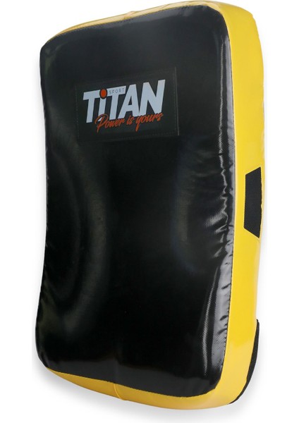 Titan Sport Low Kick (Büyük Boy) Darbe Yastığı 60X33X12 cm Sarı-Siyah