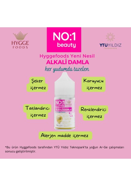 Hyggefoods Yeni Nesil Alkali Damla No:1 Beauty Yüksek Antioksidanlı Ph Arttırıcı Su Içmeye Yardımcı