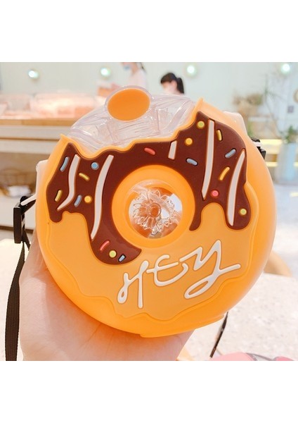 Donut Plastik Hasır Su Şişesi 380ML Askılı (Yurt Dışından)