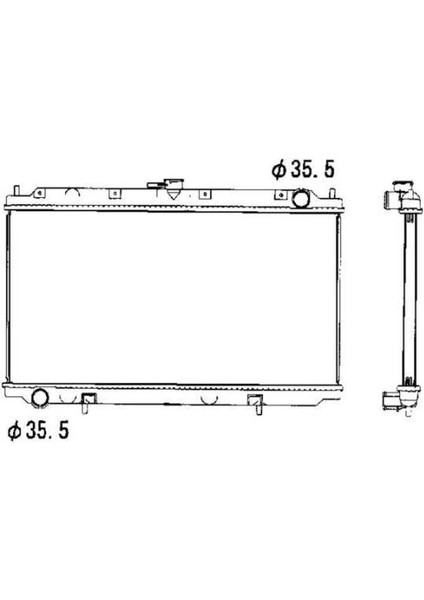Radyatör Su Nissan Primera P11 1.6/2.0 Manuel 96-00 360X688MM /21410-2F000