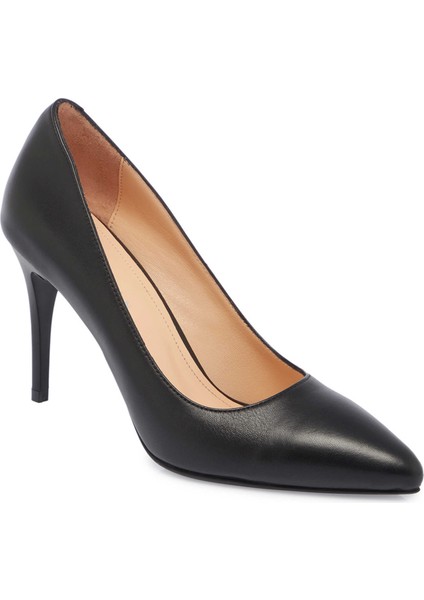 Siyah Hakiki Deri Kadın Stiletto - K24S1AY67599-A23