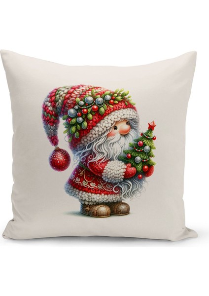 Yılbaşı Serisi Çift Tarafı Dijital Baskılı Kırlent Kılıfı (Christmas Noel Cushion Cover)