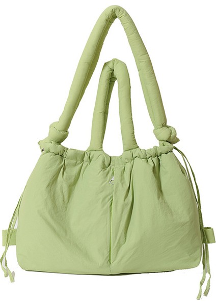 Omuz Çantası Çapraz Çanta Taşınabilir Yüksek Kaliteli Naylon Kumaş Şık ve Sade Stil, Açık Yeşil (Yurt Dışından)