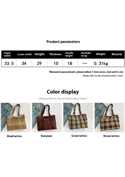 Omuz Çantası Çapraz Çanta Taşınabilir Yüksek Kaliteli ve Dayanıklı Yünlü Kumaş Şık ve Sade Stil, Kırmızı (Yurt Dışından) fiyatları