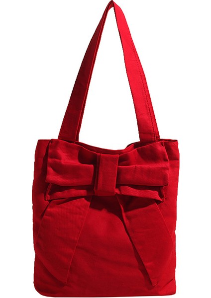 Omuz Çantası Çapraz Çanta Taşınabilir Yüksek Kaliteli Naylon Kumaş Taze Stil Dikey Kare Stil , Kırmızı (Yurt Dışından)