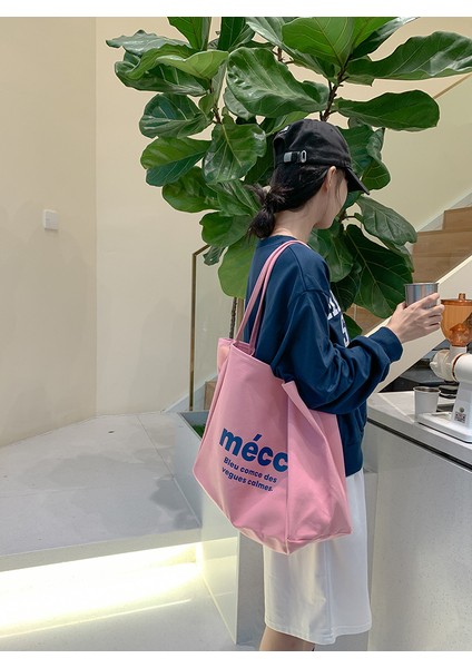 Omuz Çantası Çapraz Çanta Taşınabilir Yüksek Kaliteli Kanvas Aşınmaya Dayanıklı Kumaş Basit ve Çok Yönlü Sokak Modası Büyük Kapasite, Pembe (Yurt Dışından) modelleri