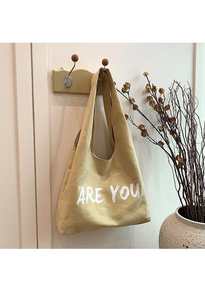 Omuz Çantası Çapraz Çanta Taşınabilir Yüksek Kaliteli Aşınmaya Dayanıklı Kanvas Kumaş Çok Yönlü Stiller, Haki (Yurt Dışından)