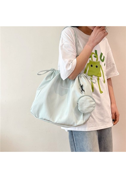 Omuz Çantası Çapraz Çanta Taşınabilir Sokak Stili Içın Yüksek Kaliteli Polyester Bakımı Kolay Kumaş, Yeşil (Yurt Dışından)