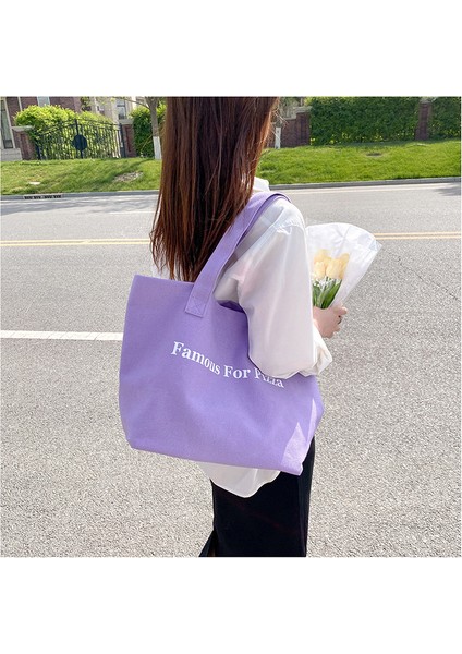 Omuz Çantası Çapraz Çanta Taşınabilir Yüksek Kaliteli Kanvas Aşınmaya Dayanıklı Kumaş Basit ve Çok Yönlü Stil Büyük Kapasite, Pembe (Yurt Dışından) modelleri