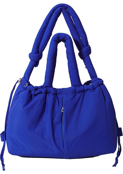 Omuz Çantası Çapraz Çanta Taşınabilir Yüksek Kaliteli Naylon Kumaş Şık ve Sade Stil, Koyu Mavi (Yurt Dışından)