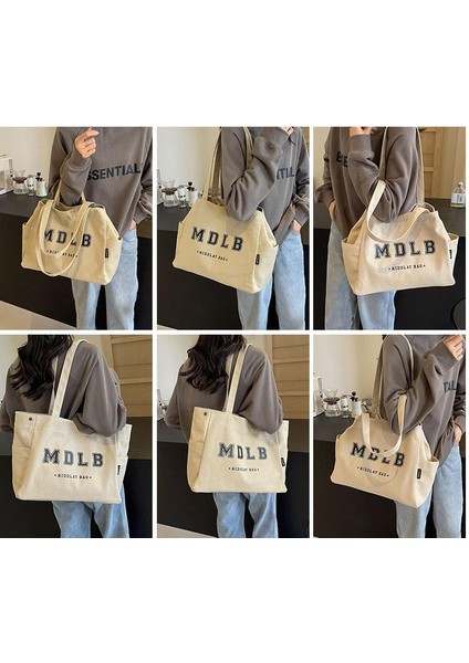 Omuz Çantası Çapraz Çanta Taşınabilir Yüksek Kaliteli Aşınmaya Dayanıklı Kanvas Kumaş Basit ve Çok Yönlü Kentsel Tarz Büyük Kapasite, Kahverengi (Yurt Dışından) modelleri