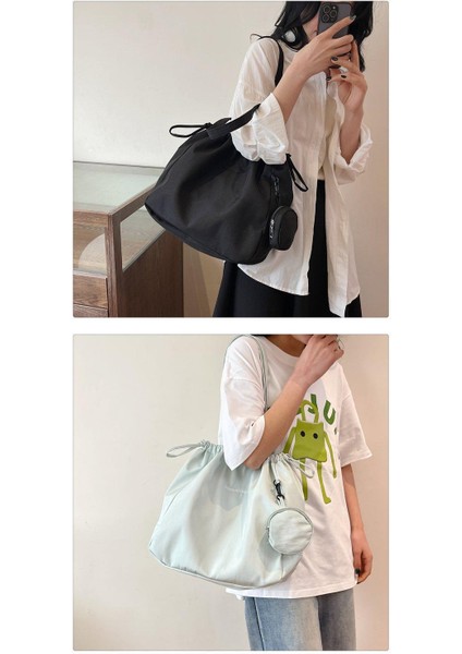 Omuz Çantası Çapraz Çanta Taşınabilir Sokak Stili Içın Yüksek Kaliteli Polyester Bakımı Kolay Kumaş, Bej (Yurt Dışından) modelleri