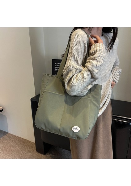 Omuz Çantası Çapraz Çanta Taşınabilir Yüksek Kaliteli Tuval Malzemesi Kentsel Gündelik Tarz, Yeşil (Yurt Dışından)