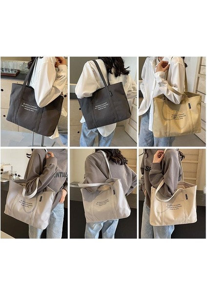 Omuz Çantası Çapraz Çanta Taşınabilir Yüksek Kaliteli Kanvas Kumaş Popüler Günlük Stil, Haki (Yurt Dışından) fiyatları