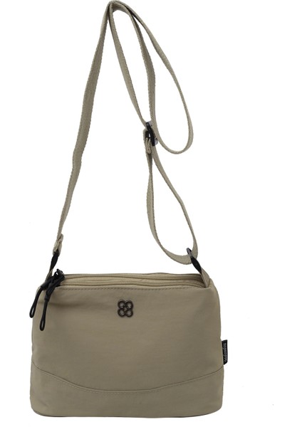 Omuz Çantası Çapraz Çanta Taşınabilir Yüksek Kaliteli Polyester Kumaş Kentsel Taze Stil, Haki (Yurt Dışından)