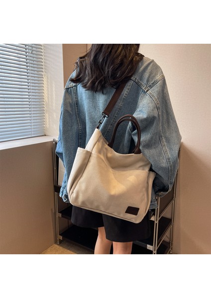 Omuz Çantası Çapraz Çanta Taşınabilir Yüksek Kaliteli Kumaşlar Kentsel Sadelik Büyük Kapasite, Haki (Yurt Dışından) fiyatları