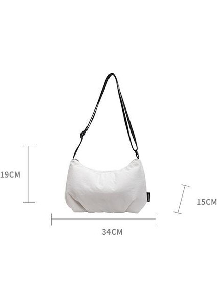 Omuz Çantası Çapraz Çanta Taşınabilir Yüksek Kaliteli Naylon Rahat Kumaş Kentsel Taze Stil, Yeşil (Yurt Dışından) modelleri