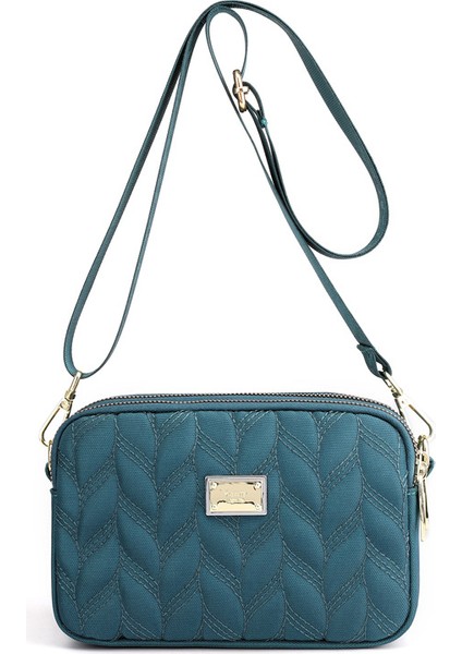 Omuz Çantası Çapraz Çanta Taşınabilir Yüksek Kaliteli Naylon Su Geçırmez Malzeme Basit Stil, Yeşil (Yurt Dışından)