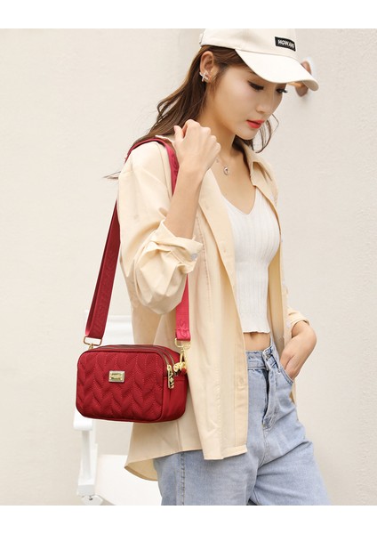 Omuz Çantası Çapraz Çanta Taşınabilir Yüksek Kaliteli Naylon Su Geçırmez Malzeme Basit Stil, Yeşil (Yurt Dışından) fiyatları