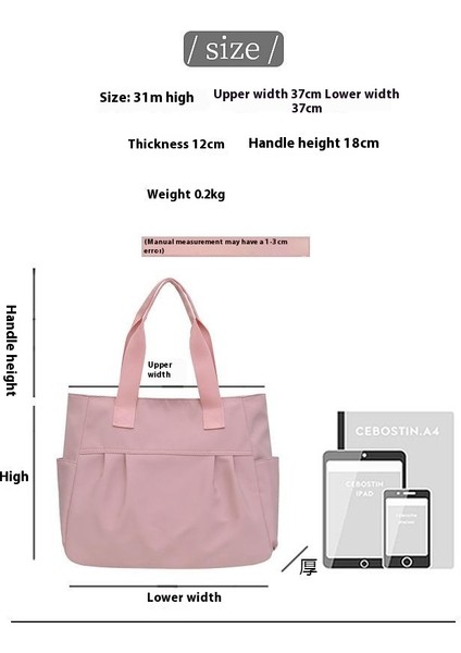 Omuz Çantası Çapraz Çanta Taşınabilir Yüksek Kaliteli ve Konforlu Naylon Malzeme Düz Renk Sade Kentsel Tarz, Pembe (Yurt Dışından) modelleri