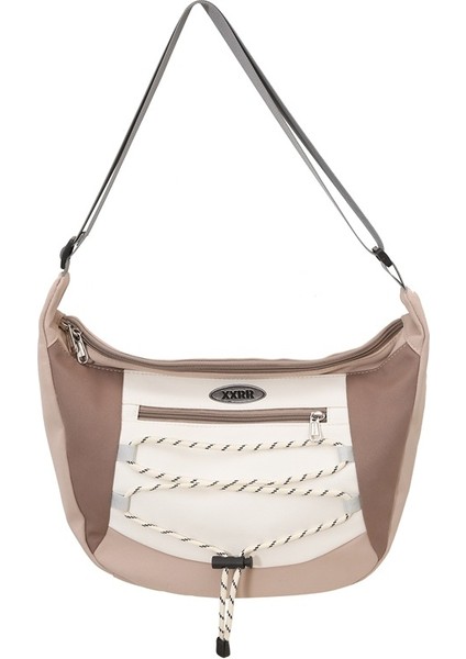 Omuz Çantası Çapraz Çanta Taşınabilir Yüksek Kaliteli Su Geçırmez Naylon Malzeme Basit Kontrast Renk Stili, Haki (Yurt Dışından)