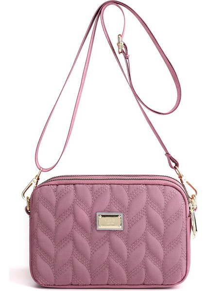 Omuz Çantası Çapraz Çanta Taşınabilir Yüksek Kaliteli Naylon Su Geçırmez Malzeme Basit Stil, Mor (Yurt Dışından)