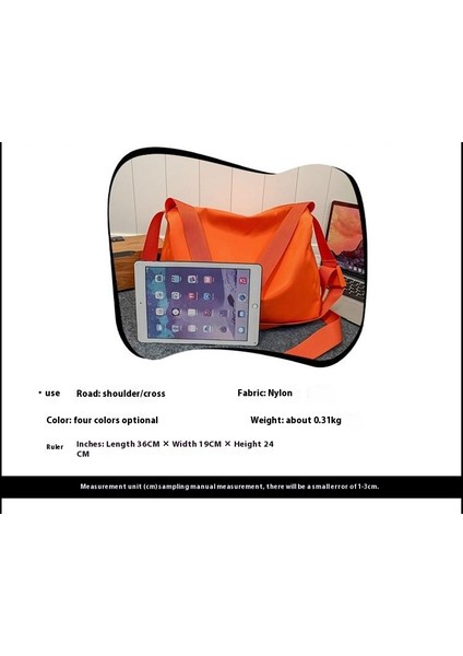 Omuz Çantası Çapraz Çanta Taşınabilir Yüksek Kaliteli ve Konforlu Naylon Malzeme Basit Düz Renk Stili, Siyah (Yurt Dışından) modelleri