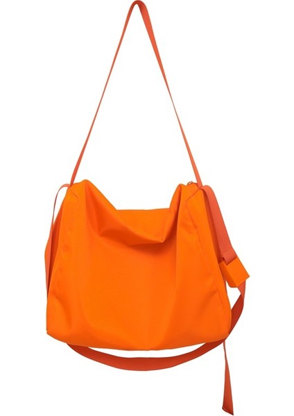 Omuz Çantası Çapraz Çanta Taşınabilir Yüksek Kaliteli ve Konforlu Naylon Malzeme Basit Düz Renk Stili, Turuncu (Yurt Dışından)