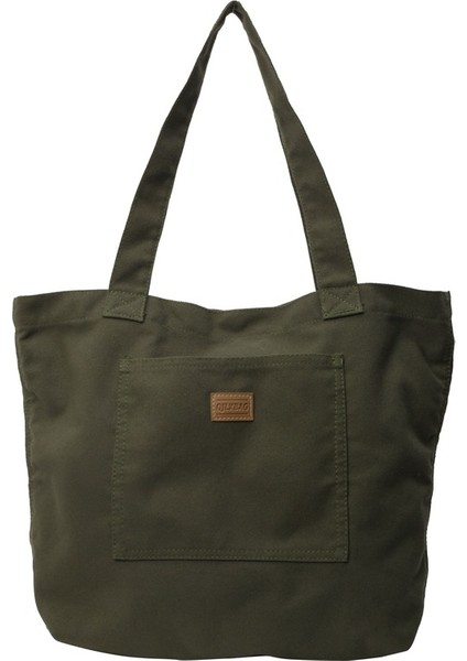 Omuz Çantası Çapraz Çanta Taşınabilir Yüksek Kaliteli Tuval Rahat Malzeme Basit Stil Büyük Kapasite, Yeşil (Yurt Dışından)