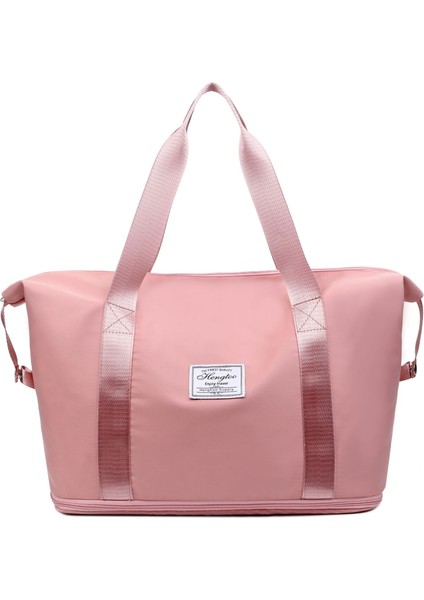 Omuz Çantası Çapraz Çanta Taşınabilir Yüksek Kaliteli Naylon Aşınmaya Dayanıklı Malzeme Kentsel Moda Stili, Pembe (Yurt Dışından)