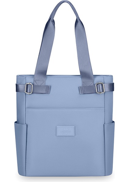 Omuz Çantası Çapraz Çanta Taşınabilir Yüksek Kaliteli Oxford Kumaş Aşınmaya Dayanıklı Malzeme Kentsel Moda Stili, Mavi (Yurt Dışından)