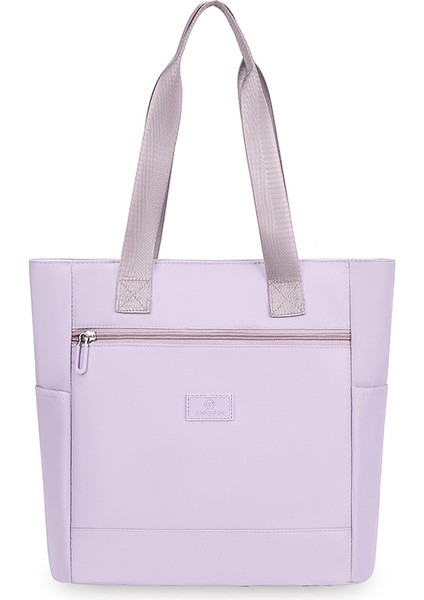 Omuz Çantası Çapraz Çanta Taşınabilir Yüksek Kaliteli Oxford Kumaştan Su Geçırmez Malzeme Düz Renk ve Sade Stil, Mor (Yurt Dışından)